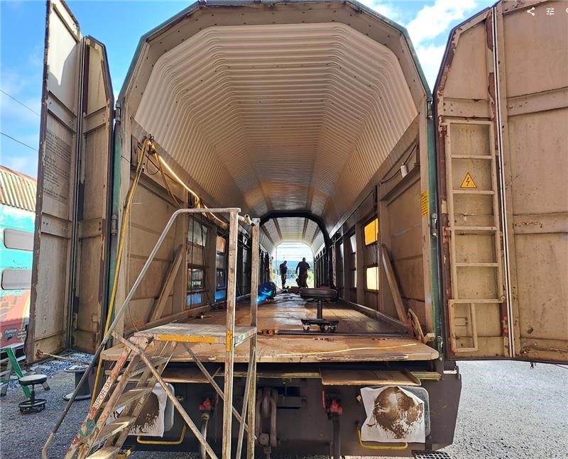 Bilvogner: Én av jernbanens viktige arbeidshester