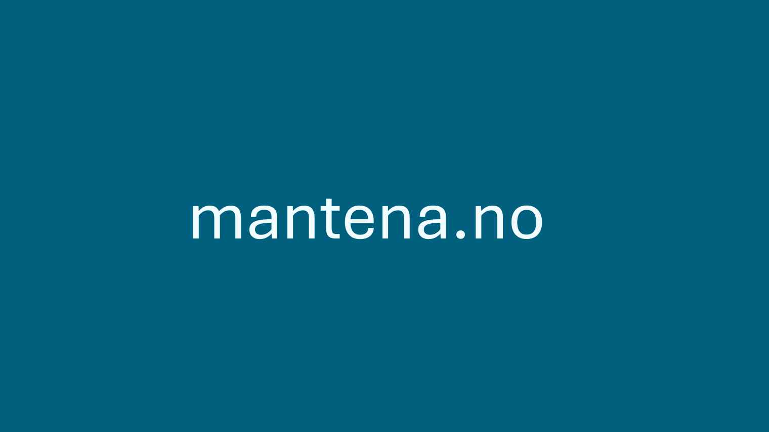 Mantena lanserar ny webbplats