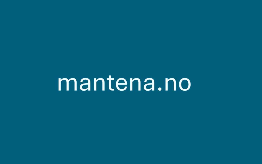 Mantena lanserer ny nettside
